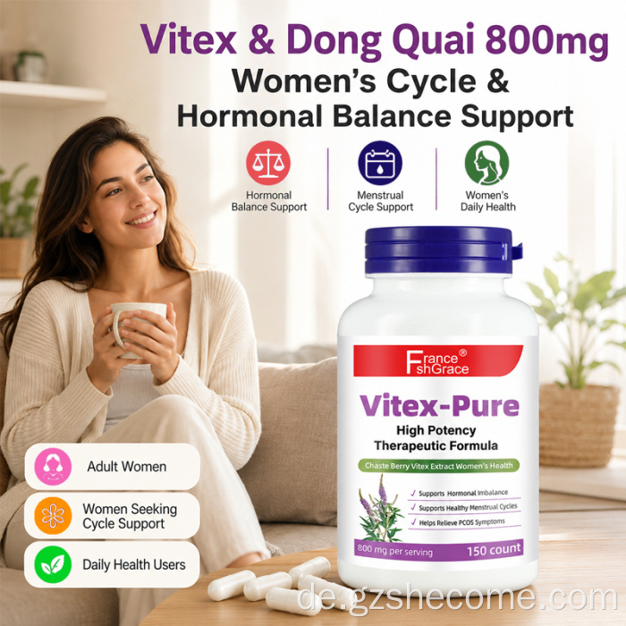 Shecome Vitex Chaste Berry Kapseln Hormongleichgewicht